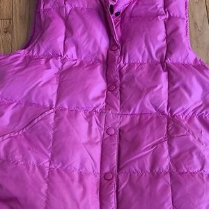 LADIES LANDS END DOWN VEST SZ SMALL (6-8) EXC.COND